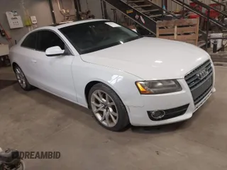 2012 Audi A5 2.0T Premium Plus with VIN WAULFAFR3CA028832, listed as a IAAI auction lot 42063837 with 1 mi miles. Bid and sale history available at carsss.com. Image 1.
