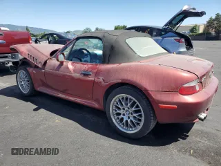 2001 BMW Z3 3.0 with VIN WBACN53451LJ57448, listed as a Copart auction lot 53982215 with 121,721 mi miles and Salvage title. Bid and sale history available at DreamBid. Image 2.