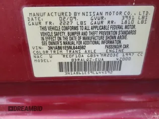 2009 Nissan Sentra SR FE+ с VIN 3N1AB61E59L644592, выставлен на аукционе Copart как лот 58526155 с пробегом 151 506 миль миль и Списание • Salvage title. История ставок и продаж доступна на DreamBid. Изображение 13.