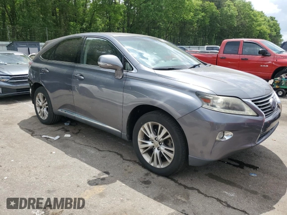 2013 Lexus RX 450h with VIN JTJZB1BA5D2009443, listed as a Copart auction lot 54209145 with 147,308 mi miles and Salvage title. Bid and sale history available at DreamBid. Image 4.