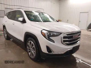 2020 GMC Terrain SLT with VIN 3GKALPEX0LL165066, listed as a IAAI auction lot 41199865 with 82,937 mi miles. Bid and sale history available at carsss.com. Image 1.