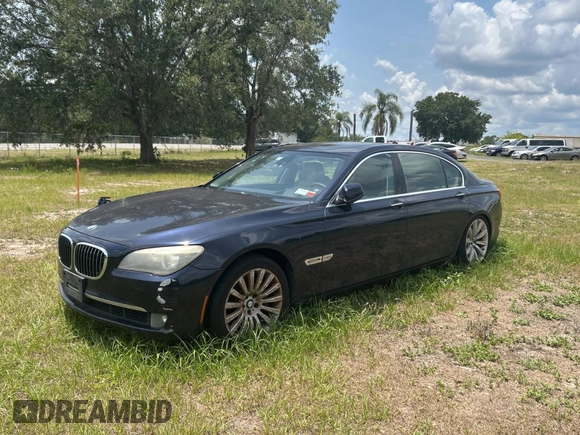 2012 BMW 7 Series 750Li xDrive with VIN WBAKC8C59CC437999, listed as a Copart auction lot 56391955 with 145,420 mi miles and Clean title. Bid and sale history available at DreamBid. Image 2.
