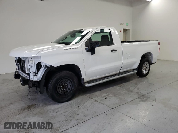 2023 Chevrolet Silverado 1500 Work Truck with VIN 3GCNAAEDXPG297319, listed as a Copart auction lot 54720555 with 14,932 mi miles and Clean Title. Bid and sale history available at carsss.com. Image 1.