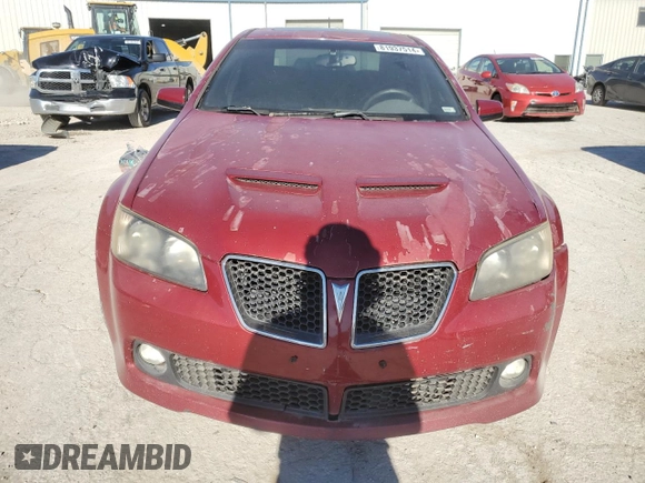 2009 Pontiac G8 with VIN 6G2ER57719L182628, listed as a Copart auction lot 81937514 with 297,803 mi miles and Clean Title. Bid and sale history available at carsss.com. Image 5.