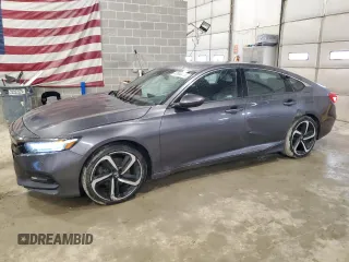 2018 Honda Accord Sedan Sport 1.5T with VIN 1HGCV1F32JA252884, listed as a Copart auction lot 47956445 with 48,385 mi miles and Salvage Title. Bid and sale history available at carsss.com. Image 1.