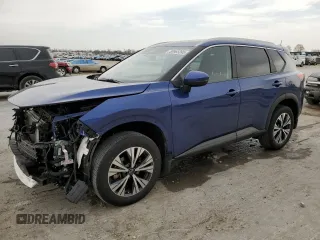 2022 Nissan Rogue SV with VIN JN8BT3BB4NW336422, listed as a Copart auction lot 50965395 with 33,905 mi miles and Salvage Title. Bid and sale history available at carsss.com. Image 1.