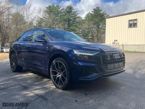 2021 Audi Q8 Prestige with VIN WA1FVAF12MD006912, listed as a Copart auction lot 50179263 with 30,100 mi miles. Bid and sale history available at carsss.com. Image 1.