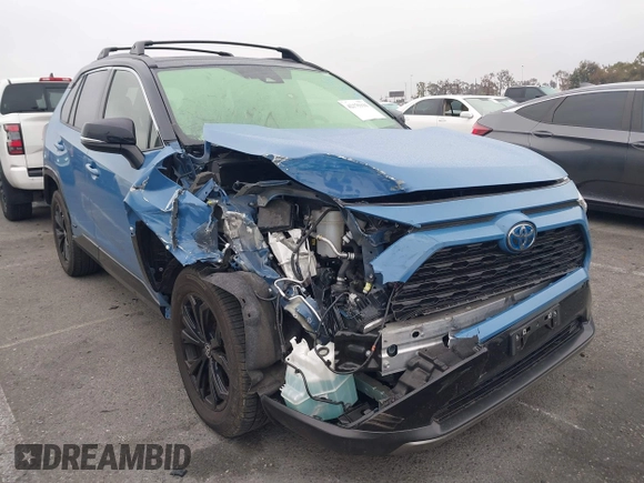 2022 Toyota RAV4 Hybrid XSE with VIN JTME6RFV7ND530526, listed as a IAAI auction lot 42175133 with 70,353 mi miles and . Bid and sale history available at DreamBid. Image 1.