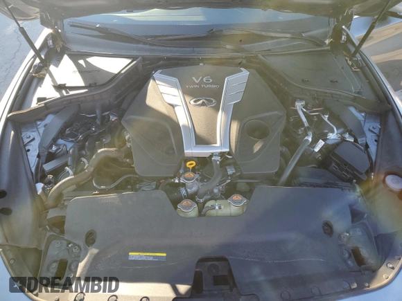 2017 Infiniti Q60 Red Sport 400 with VIN JN1FV7EK4HM610120, listed as a Copart auction lot 36831923 with 42,484 mi miles and . Bid and sale history available at carsss.com. Image 11.