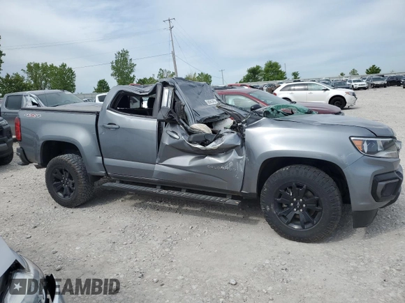 2021 Chevrolet Colorado 4WD LT с VIN 1GCGTCENXM1131724, выставлен на аукционе Copart как лот 58383755 с пробегом Не указан миль и Списание • Salvage title. История ставок и продаж доступна на DreamBid. Изображение 4.