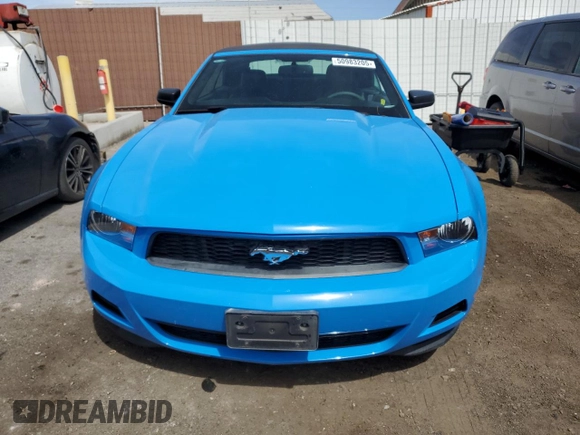 2011 Ford Mustang V6 with VIN 1ZVBP8EM1B5109049, listed as a Copart auction lot 50983205 with 96,485 mi miles and Salvage Title. Bid and sale history available at carsss.com. Image 5.