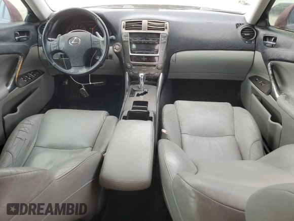 2006 Lexus IS 250 Manual with VIN JTHBK262165005368, listed as a Copart auction lot 54226295 with 182,659 mi miles and Clean Title. Bid and sale history available at carsss.com. Image 8.