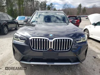 2022 BMW X3 xDrive30i with VIN 5UX53DP07N9K59614, listed as a Copart auction lot 45942415 with 27,961 mi miles and Salvage Title. Bid and sale history available at DreamBid. Image 5.