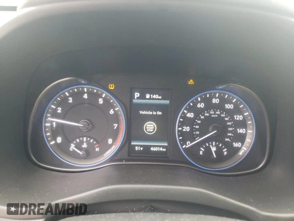 2021 Hyundai Kona Ultimate with VIN KM8K53A57MU606301, listed as a Copart auction lot 85510014 with 46,014 mi miles and Salvage Title. Bid and sale history available at carsss.com. Image 9.