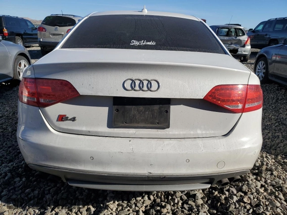 2011 Audi S4 Prestige with VIN WAUKGAFL6BA113179, listed as a Copart auction lot 84441744 with 0 mi miles and Salvage Title. Bid and sale history available at carsss.com. Image 6.