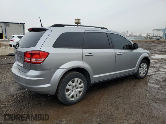 2018 Dodge Journey SE with VIN 3C4PDCAB0JT496779, listed as a Copart auction lot 46481655 with 58,045 mi miles and Salvage Title. Bid and sale history available at carsss.com. Image 3.