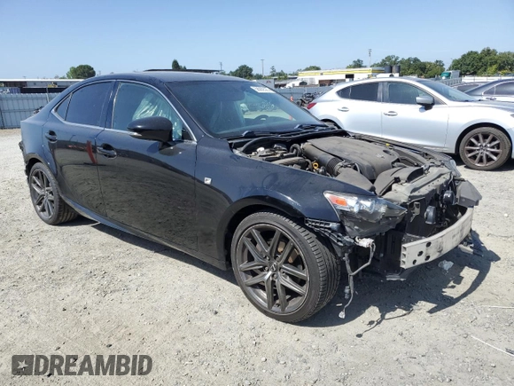 2015 Lexus IS 250 with VIN JTHBF1D20F5079740, listed as a Copart auction lot 58092525 with 145,307 mi miles and Salvage title. Bid and sale history available at DreamBid. Image 4.