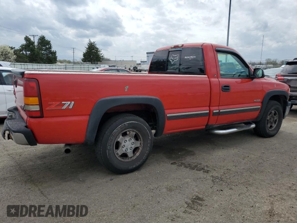 1999 Chevrolet Silverado 1500 LT with VIN 1GCEK14TXXE222892, listed as a Copart auction lot 51213865 with 215,236 mi miles and Salvage Title. Bid and sale history available at DreamBid. Image 3.