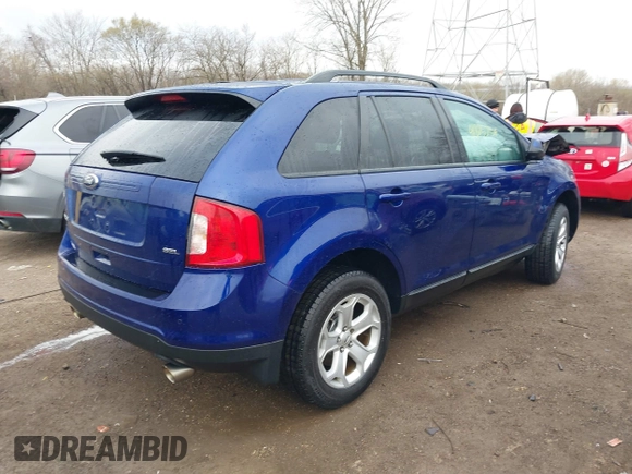 2014 Ford Edge SEL with VIN 2FMDK3JC2EBA20211, listed as a IAAI auction lot 41875254 with 195,046 mi miles. Bid and sale history available at carsss.com. Image 4.