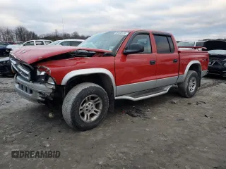 2004 Dodge Dakota SLT with VIN 1D7HG48N34S691479, listed as a Copart auction lot 86846474 with 125,445 mi miles and Salvage Title. Bid and sale history available at carsss.com. Image 1.