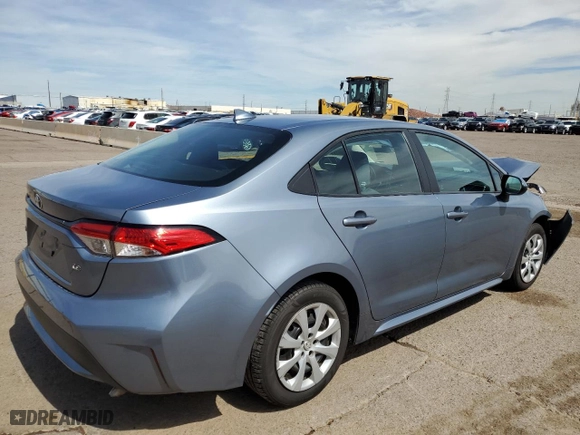 2022 Toyota Corolla LE with VIN 5YFEPMAE4NP274026, listed as a Copart auction lot 48795145 with 81,980 mi miles and Clean Title. Bid and sale history available at carsss.com. Image 3.