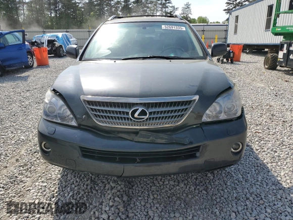 2008 Lexus RX 400h with VIN JTJGW31U582851546, listed as a Copart auction lot 52691335 with 152,790 mi miles and Salvage Title. Bid and sale history available at DreamBid. Image 5.