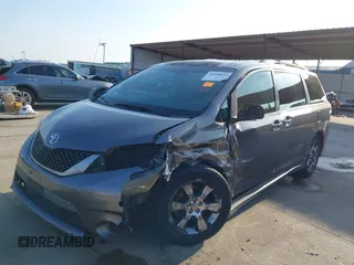 2012 Toyota Sienna SE with VIN 5TDXK3DC3CS176184, listed as a IAAI auction lot 41508814 with 162,052 mi miles. Bid and sale history available at carsss.com. Image 19.