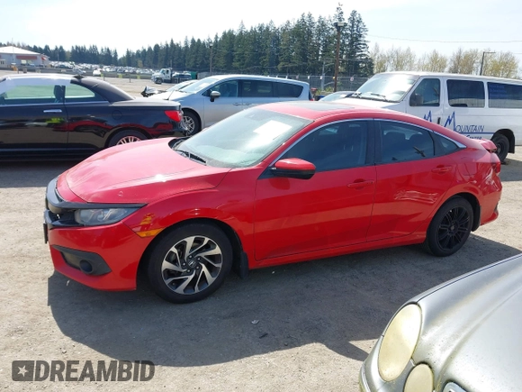 2016 Honda Civic Sedan EX with VIN 2HGFC2F82GH501246, listed as a IAAI auction lot 41970521 with 187,311 mi miles. Bid and sale history available at carsss.com. Image 14.