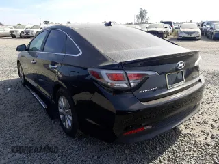2017 Hyundai Sonata Hybrid SE with VIN KMHE24L31HA067706, listed as a Copart auction lot 63690862 with 137,346 mi miles. Bid and sale history available at carsss.com. Image 3.