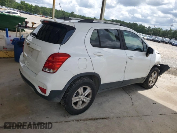 2021 Chevrolet Trax LT with VIN KL7CJPSBXMB357145, listed as a Copart auction lot 60396855 with 101,700 mi miles and Clean title. Bid and sale history available at DreamBid. Image 3.
