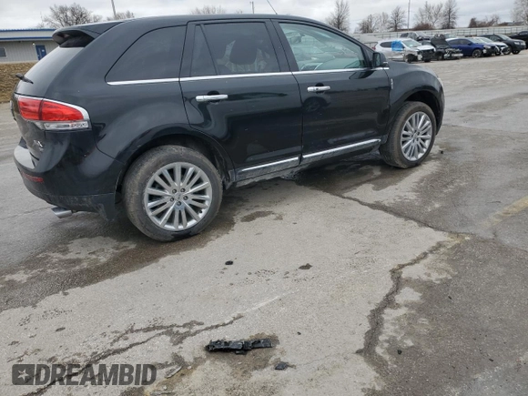 2013 Lincoln MKX with VIN 2LMDJ8JK1DBL43451, listed as a Copart auction lot 47883205 with 45,983 mi miles and Salvage Title. Bid and sale history available at carsss.com. Image 3.