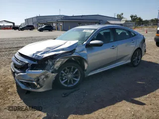 2019 Honda Civic EX z VIN 19XFC1F3XKE213265, wystawiony jako Copart lot #56952335 z przebiegiem 67 303 mil mil oraz Szkoda całkowita • Salvage title. Historia ofert i sprzedaży dostępna na DreamBid. Obrazek 1.