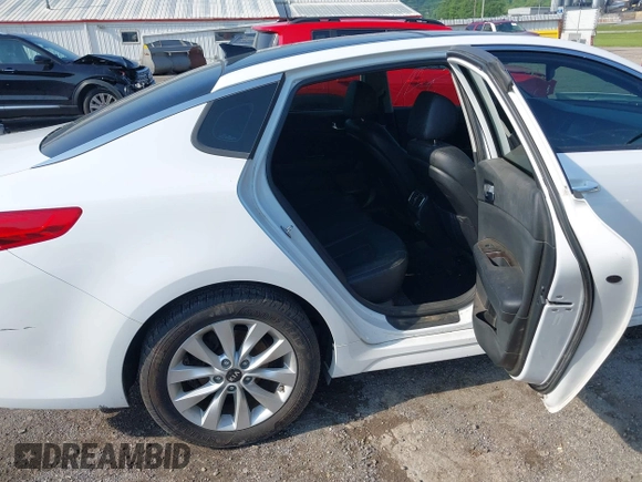 2016 Kia Optima EX with VIN 5XXGU4L38GG091950, listed as a IAAI auction lot 42440645 with 65,356 mi miles and . Bid and sale history available at DreamBid. Image 8.
