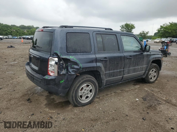 2014 Jeep Patriot Sport with VIN 1C4NJPBA0ED601488, listed as a Copart auction lot 63791785 with 204,926 mi miles and Salvage title. Bid and sale history available at DreamBid. Image 3.