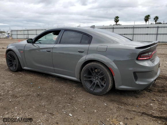 2023 Dodge Charger Scat Pack Widebody with VIN 2C3CDXGJ0PH697902, listed as a Copart auction lot 85016204 with 9,056 mi miles and Salvage Title. Bid and sale history available at carsss.com. Image 2.