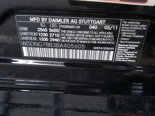 2011 Mercedes-Benz S 550 with VIN WDDNG7BB3BA405605, listed as a Copart auction lot 51168365 with 109,428 mi miles and Salvage Title. Bid and sale history available at DreamBid. Image 14.