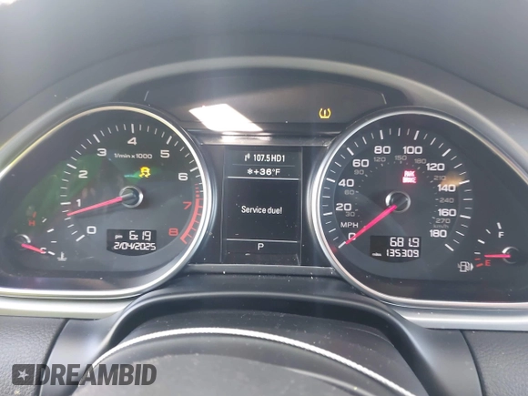 2014 Audi Q7 3.0T S line Prestige with VIN WA1DGAFE5ED015805, listed as a IAAI auction lot 41547198 with 135,309 mi miles. Bid and sale history available at carsss.com. Image 7.
