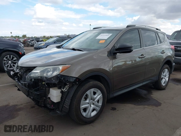 2013 Toyota RAV4 LE with VIN JTMZFREV4D5016368, listed as a IAAI auction lot 42211849 with 67,490 mi miles and . Bid and sale history available at carsss.com. Image 2.