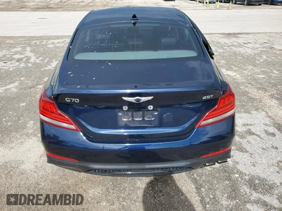 2020 Genesis G70 2.0T with VIN KMTG64LA3LU062323, listed as a Copart auction lot 60740084 with 51,342 mi miles and Non repairable. Bid and sale history available at DreamBid. Image 6.