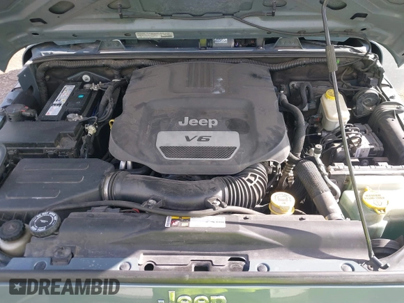 2014 Jeep Wrangler Unlimited Sport with VIN 1C4BJWDG9EL309763, listed as a IAAI auction lot 41378132 with 117,029 mi miles. Bid and sale history available at carsss.com. Image 10.