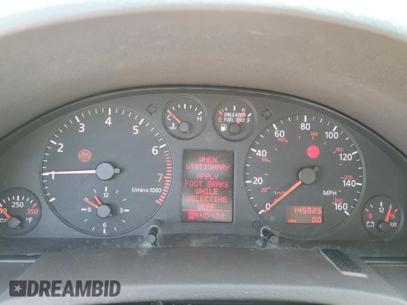 1999 Audi A6 z VIN WAUBA34B6XN119393, wystawiony jako Copart lot #54181235 z przebiegiem 145 925 mil mil oraz Nie do naprawy • Non repairable. Historia ofert i sprzedaży dostępna na DreamBid. Obrazek 9.