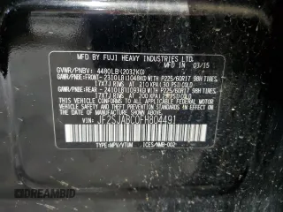 2015 Subaru Forester 2.5i with VIN JF2SJABC0FH804491, listed as a Copart auction lot 61085005 with 139,622 mi miles and Salvage title. Bid and sale history available at DreamBid. Image 13.