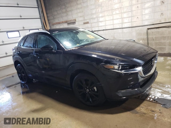 2024 Mazda CX-30 S Select Sport with VIN 3MVDMBBM7RM698567, listed as a Copart auction lot 43319535 with Not provided miles and Salvage title. Bid and sale history available at DreamBid. Image 4.