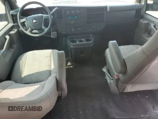 2019 Chevrolet Express Passenger LT with VIN 1GAZGPFG6K1263857, listed as a Copart auction lot 58987635 with 127,347 mi miles and Salvage title. Bid and sale history available at DreamBid. Image 8.