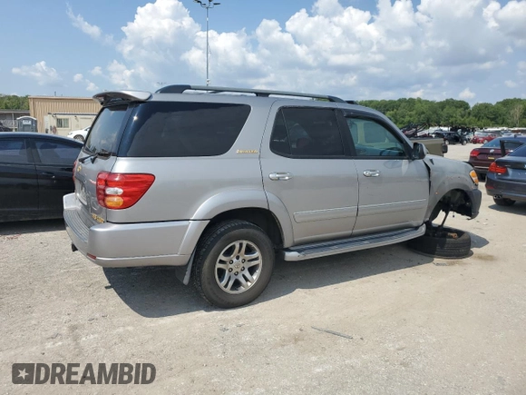 2003 Toyota Sequoia Limited with VIN 5TDBT48A93S176258, listed as a Copart auction lot 80664124 with 195,767 mi miles and Non Repairable. Bid and sale history available at DreamBid. Image 3.
