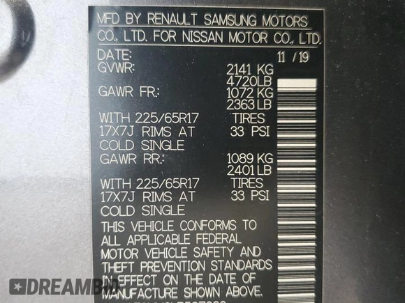 2020 Nissan Rogue S with VIN KNMAT2MV0LP527030, listed as a Copart auction lot 52724725 with 52,167 mi miles and Clean Title. Bid and sale history available at carsss.com. Image 13.