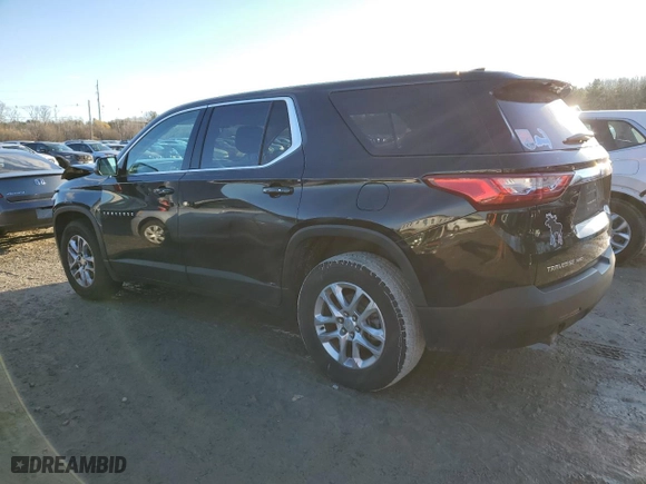 2021 Chevrolet Traverse LS with VIN 1GNEVFKW3MJ207176, listed as a Copart auction lot 82544224 with 55,290 mi miles and Salvage Title. Bid and sale history available at carsss.com. Image 2.