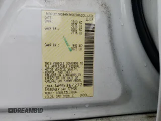 2015 Nissan Altima SL with VIN 1N4AL3AP9FN367277, listed as a Copart auction lot 60345345 with 92,590 mi miles and Salvage title. Bid and sale history available at DreamBid. Image 13.