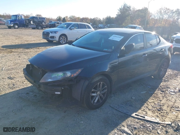 2013 Kia Optima LX with VIN 5XXGM4A71DG185525, listed as a IAAI auction lot 40803086 with 171,741 mi miles. Bid and sale history available at carsss.com. Image 2.