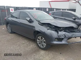 2014 Honda Accord LX z VIN 1HGCR2F3XEA052500, wystawiony jako IAAI lot #42038576 z przebiegiem 106 139 mil mil oraz . Historia ofert i sprzedaży dostępna na DreamBid. Obrazek 1.